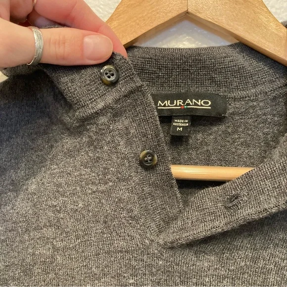 Murano Grey Wool Sweater - Picture 4 of 14